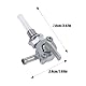 Joyzan Benzinhahn, Kraftstofftank Gas Benzinhahn Schalter Tankdeckel Ventilpumpe Gastank Kraftstoff Petcock Öltankhahn Stromerzeuger Kraftstoffschalter für Motorräder Offroad Motorrad Dirt Bike Quad