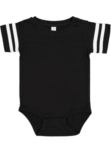 Custom Cotton Football Sport Jersey Baby Bodysuit Personalized with Name and Number - Back Only2