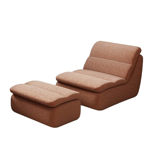 Sillón lounge peluche naranja miniatura 1