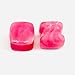 Rose Quartz Double Flared Cushion Ear Plugs – Handmade Stone Gauges for Stretched Ears – Crystal Body Piercing Jewelry – Stone Gauges Tunnels – Pair (18 mm (11/16”))