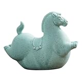 Utilisations de décoration multiples : ce cheval en céramique fonctionne comme ornement de bureau, décoration d'étagère ou accents de table..L'application flexible encourage un style créatif, vous aidant à développer des zones individualisées qui reflètent vos goûts.