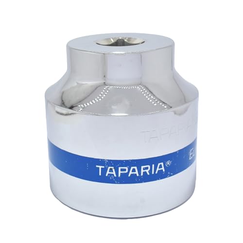 Image of TAPARIA Socket made of Chrome Vanadium Steel 6 Point Deep /Long Socket (Silver), C65 of 3 /4 inch (19mm) Square drive size, Suitable for Automobile, Industrial, Fabrication, Professional & Home Use