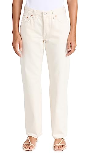 Levi's Women's 501 90s Jeans, Ecru Booper No Damage, Off White, 27
