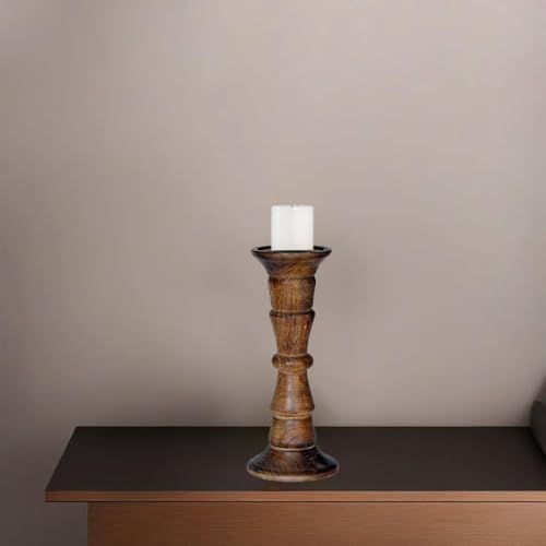 Traditional Medium Burnt Eco-Friendly Handmade Mango Wood Set of One 9