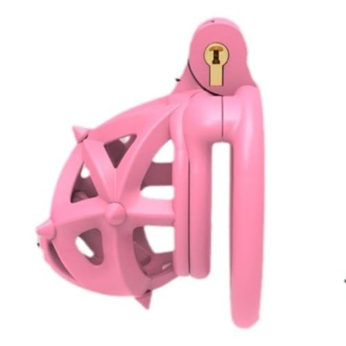 Jaula de protección Transpirable para Hombres con 4 Anillas fijas de Diferentes tamaños-ESRC48 (Anillos Planos, S)