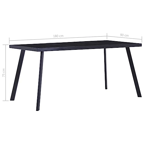 Table à manger noire peu encombrante et multifonction pour optimiser votre espace - 3