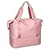 Welltop Borsone da Viaggio Grande, 36L Borsone Palestra donna weekend, borsa mare, borsa sportiva donna, borsa mare, Separato a secco e umido borsa da palestra con custodia per scarpe (Rosa)