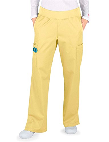 Allure by White Cross Women's Elastic Waist Yoga Scrub Pant XXX-Large Lemonade