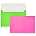 Paper Junkie 112 Pack Bright Neon Colored Envelopes with Self-Adhesive, Bulk Set for 4x6 Invitations, Greeting Cards, Birthday, Baby Shower (A6 Cards and Envelopes)