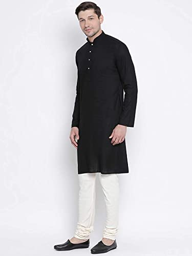 Image of Royal Kurta Mens Cotton Long Kurta Pyjama Set
