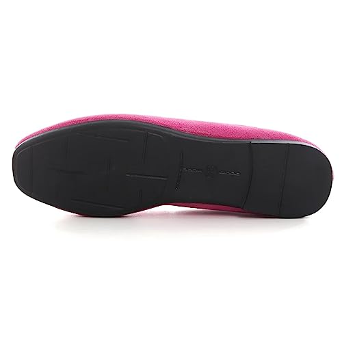 Image of ChaiRong Zhou Women Square Toe Ballets Flats Comfort Slip On Walking Shoes for Driving