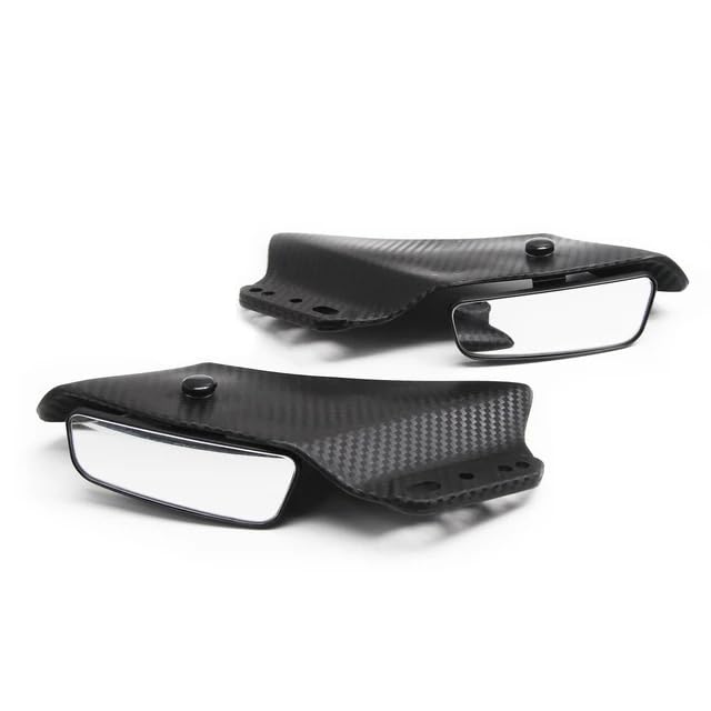 Motorcycle Rearview Mirror, Wing Style, Y-amaha YZF R1 R3 R6 R15 R25 R125 T-MAX530, Aerodynamic, Vibration-Resistant, Bolt-On Mount