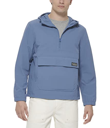 Image of LEVI'S Men's Lightweight Taslan Hooded Popover Windbreaker Jacket