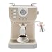 Produktbild ClearFragrans Espressomaschine mit Milchaufschäumer, 20 Bar, Kompakte Espresso-Kaffeemaschine, Siebträgermaschine, Cappuccino Maschine, für Espresso und andere ausgefallene Kaffee machen, 1.5L, Weiß
