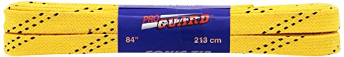Proguard Sonic Tipped Waxed Hockey Lace , Yellow, 120-Inch