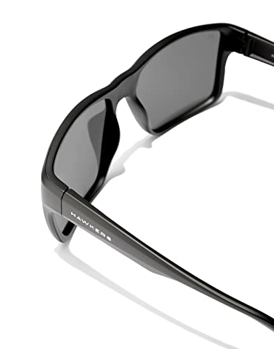HAWKERS Edge XL uniseks bril voor volwassenen, Effen donker, gepolariseerd, zwart, one size