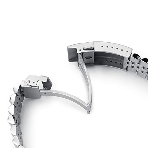 MiLTAT - Cinturino per orologio Orient Kamasu RA-AA0004E19A RA-AA0001B19A, maglie con viti, Super-J, 22 mm - 4