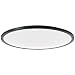 Produktbild Brilliant Lampe Mosako LED Deckenaufbau-Paneel 50cm schwarz/weiß Metall/Textil schwarz 36 W LED integriert