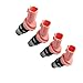 Compatible For Nissan MICRA K11 100NX ALMERA PRIMERA 1.6 GA16.A46-H12 16600-73C00.4pcs FUEL INJECTOR .. Automobile Parts