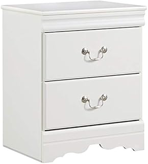 Bowery Hill 2 Drawer Nightstand in White