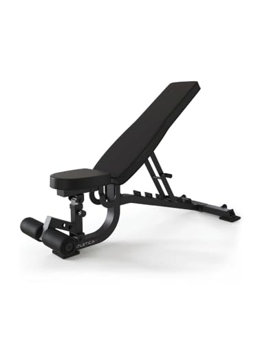 ATLETICA B2 | Situp Hantelbank | Fußgriff Negativ verstellbare Schrägbank...