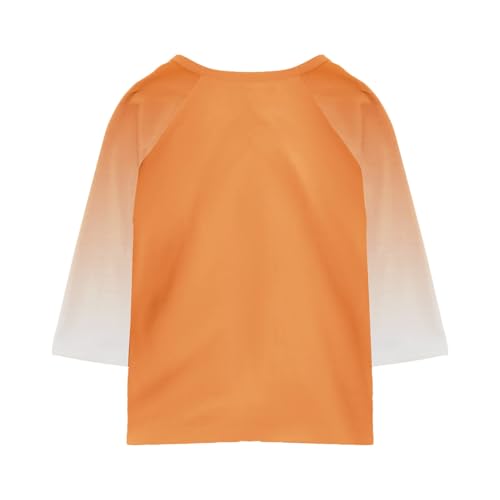 Fall Shirt for Boys Dressy Casual Raglan 3/4 Length Sleeve Cute Tops Color Block Crew Neck 3/4 Sleeve 2025 Outfit 20253