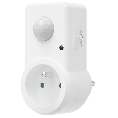 Oktaplex Sia Prise avec détecteur de Mouvement 120° / 9 mètres Capteur de Mouvement Infrarouge...