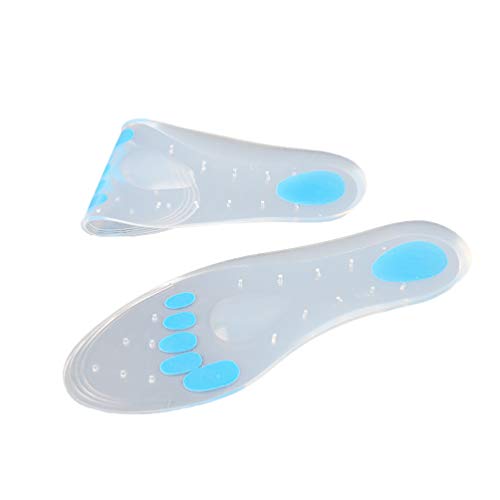 Palmilhas de silicone SUPVOX para fascite plantar, palmilhas para massagem nos pés, suporte de arco