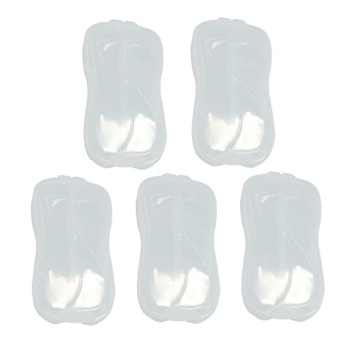 Toddmomy 5 Piezas Caja de vajillas para bebés cucharón curvo contenedor de cuchara cuchillería pequeño casos de vajilla contenedores de cubiertos bebé cubiertos casos páginas