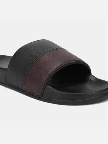 Image of hummel CAMP MEN COLOUR BLOCK SLIDERS Comfortable Cushioned Sole Arch Support Durable Lightweight Flexible Trendy Style Flip flops and Slippers Slides for Men Daily use Chappal