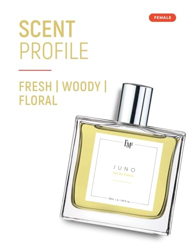 Image of EM5 Juno Perfume for Women | Powdery Woody Floral | EDP Strong and Long Lasting Spray | Luxury Gift for Her