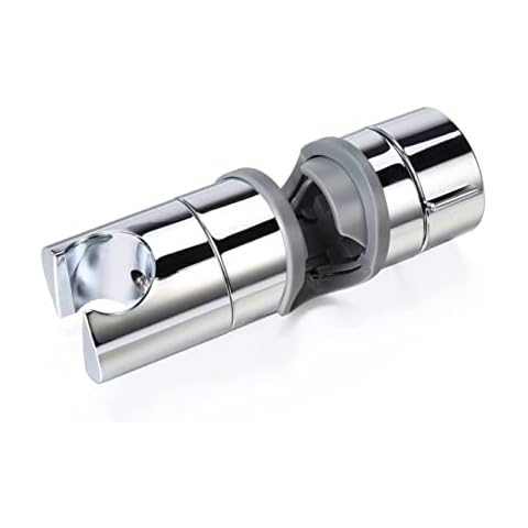 Adjustable Shower Head for Slide Bar, Hand Shower Bracket Universal 20-25MM Head Guide Bracket Holder 360 Degree Rotation for Sprayers Cover