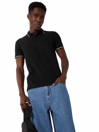 Image of Max Men's Polycotton Half Sleeves Regular Fit Solid Polo T-Shirt