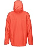33,000ft Regenjacke Herren Wasserdicht Outdoorjacke Leichte Freizeitjacke Packbare Windjacke Fahrrad Regenmantel mit Kapuze Rot M