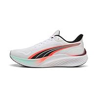 Puma Men's Pounce Lite Sneaker, Puma White/Glowing Red, 8 US