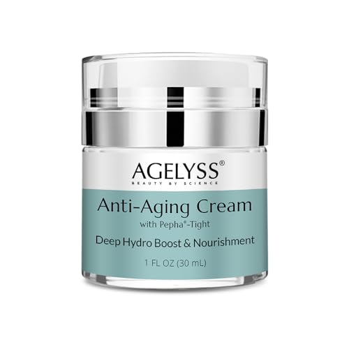Agelyss Anti-Aging Cream With Pepha-Tight - For Wrinkles & Fine Lines - Paraben-Free Cruelty-Free Vegan - 1 fl oz. - Pack of 1