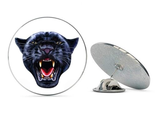 Black Panther Head Metal 0.75" Lapel Hat Pin Tie Tack Pinback2