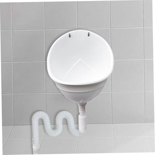 Urinal sin agua de pared con manguera y plástico antisalpicaduras 7
