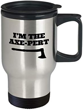 Axe Throwing Gift - Axe Thrower Present - Axe Throwing Travel Mug - I'm The Axe-pert image 4