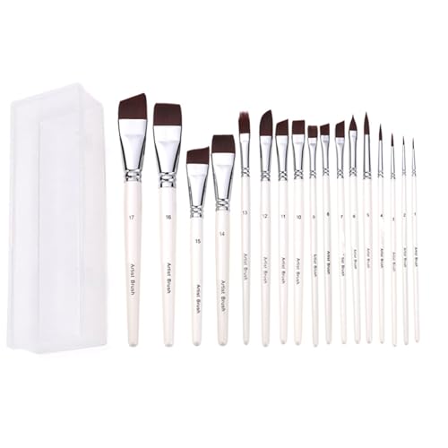 Pinceaux peinture aquarelle en nylon anti-perte de poils, kit de dessin pour débutant
