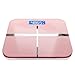 Bilancia Pesapersone Digitale, Bilancia Pesa Persona Alta precisione, Vetro temperato Ultra Sottile, per analizzatore di Composizione corporea, 180 kg, Rosa