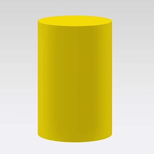 Miniatura 2 de Fundas de pedestal sólidas amarillas para fiestas, cubiertas de soporte cilíndrico para baby shower, banquete, cumpleaños, boda, fiesta, decoraciones