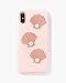 iPhone Xs, iPhone X, Shell Pearl Patent Leather (Millennial Pink) Cell Phone Case [Military Drop Test Certified] Protective Patent Case for Apple iPhone X, iPhone Xs