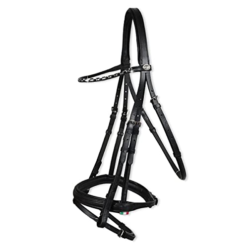 Bridon pour monte anglaise Varese en cuir souple COB et Full