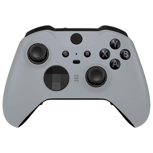 eXtremeRate xbox one elite series 2 (モデル1797)コントローラーに対応用無地の交換フェースプレートシェル、xbox elite series 2 coreコントローラーに対応用ソフトタッチ正面シェルケース&アクセント