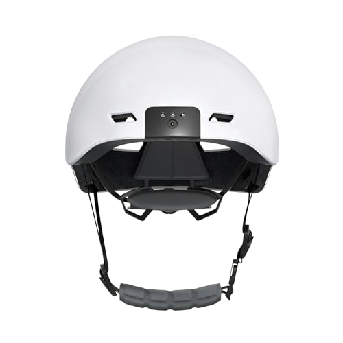 Casco de Bicicleta Inteligente para Adultos con Cámara 1080P, Luz LED Delantera, Luz Trasera, Casco de Ciclismo Recargable por USB para Hombres y Mujeres, Circunferencia de la Cabeza Ajustable,