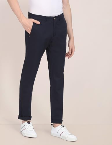 Image of U.S. Polo ASSN. Men's Slim Fit Mid Rise Denver Casual Trouser