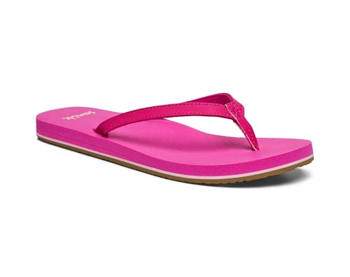 Image of Sanuk Yoga Joy Womens Flip Flops | Yoga Mat Footbed | Sandals for Women | Womens Yoga Sandals | Women's Beach Sandals