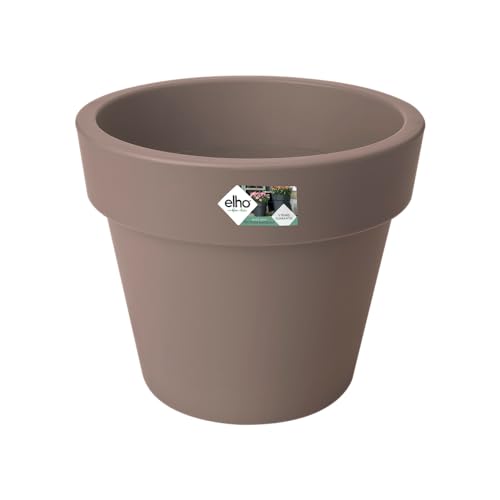 Elho Verde Basics Vaso Alto 40 Cm – Vaso Da Fiori, Tortora, 39.1 X 39.1 X 32.8 Cm