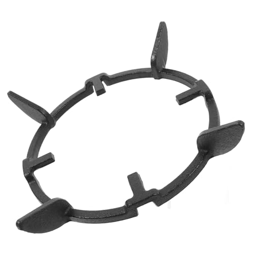 UKCOCO Estante de Soporte para Estufa de Gas Anillo de Wok de Hierro Antideslizante Rejilla Auxiliar para Cocción Segura y Diseño Robusto y Portátil Compatible con Cocinas